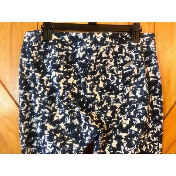 DKNY Women's Blue Patterned Pants Size 10 (4413) - Picture 4 of 6